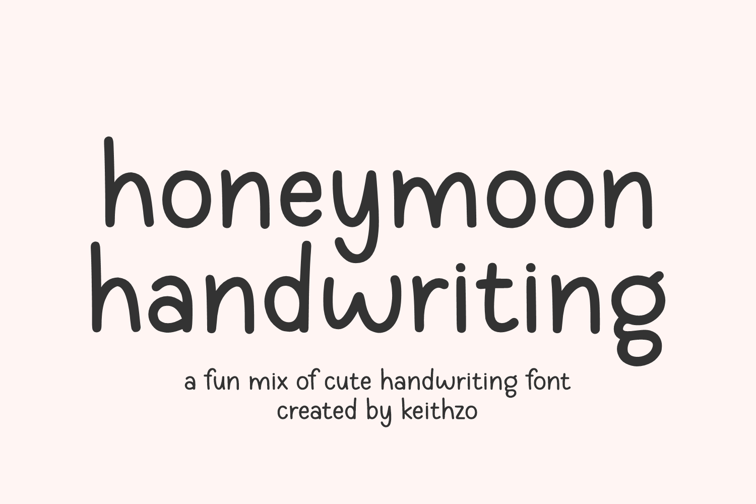 Honeymoon Handwriting